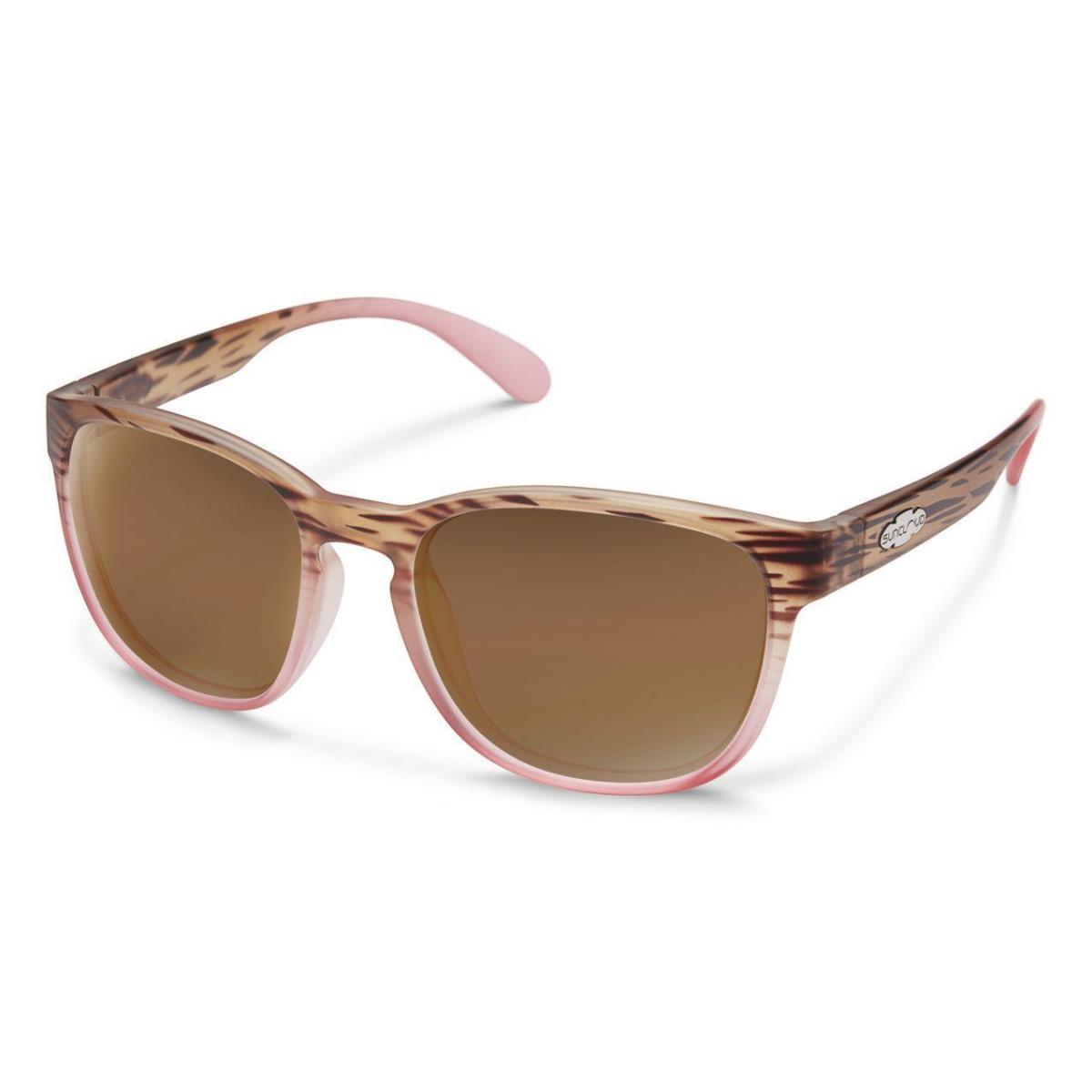 Smith Loveseat Sunglasses Matte Tortoise Pink Fade - Polarized Brown