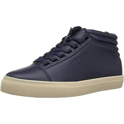 Nautica Men`s Balen Sneaker True Navy Smooth Man Made Sz-10.5 M US Medium