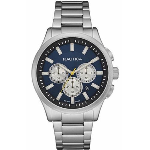 Men`s Nautica Chronograph Stainless Steel Watch NAD19533G