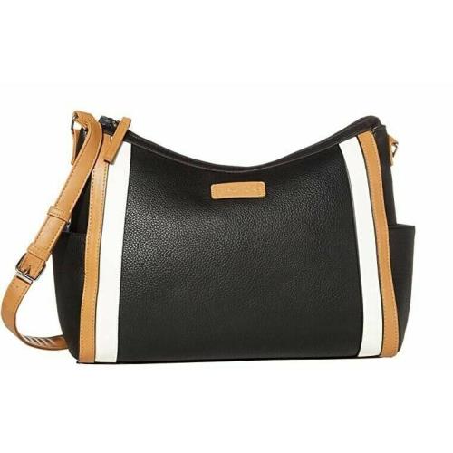 Nautica Women`s Handbag Black White Yellow