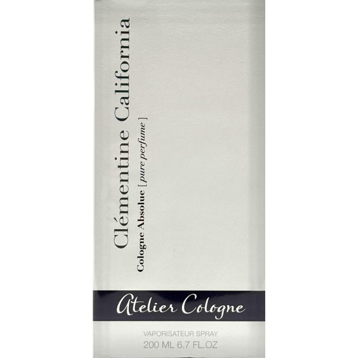 Atelier Cologne Clementine California Pure Perfume Spray Unisex 6.7 Oz / 200 ml