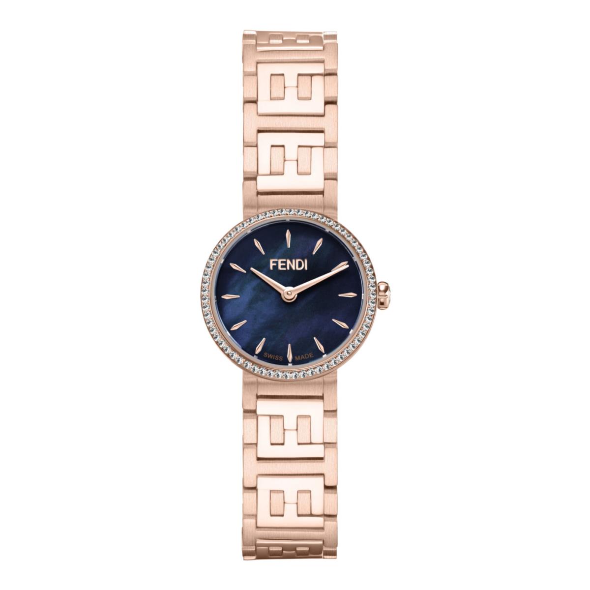 Fendi Womens Forever Fendi Rose Gold 19mm Bracelet Fashion Watch