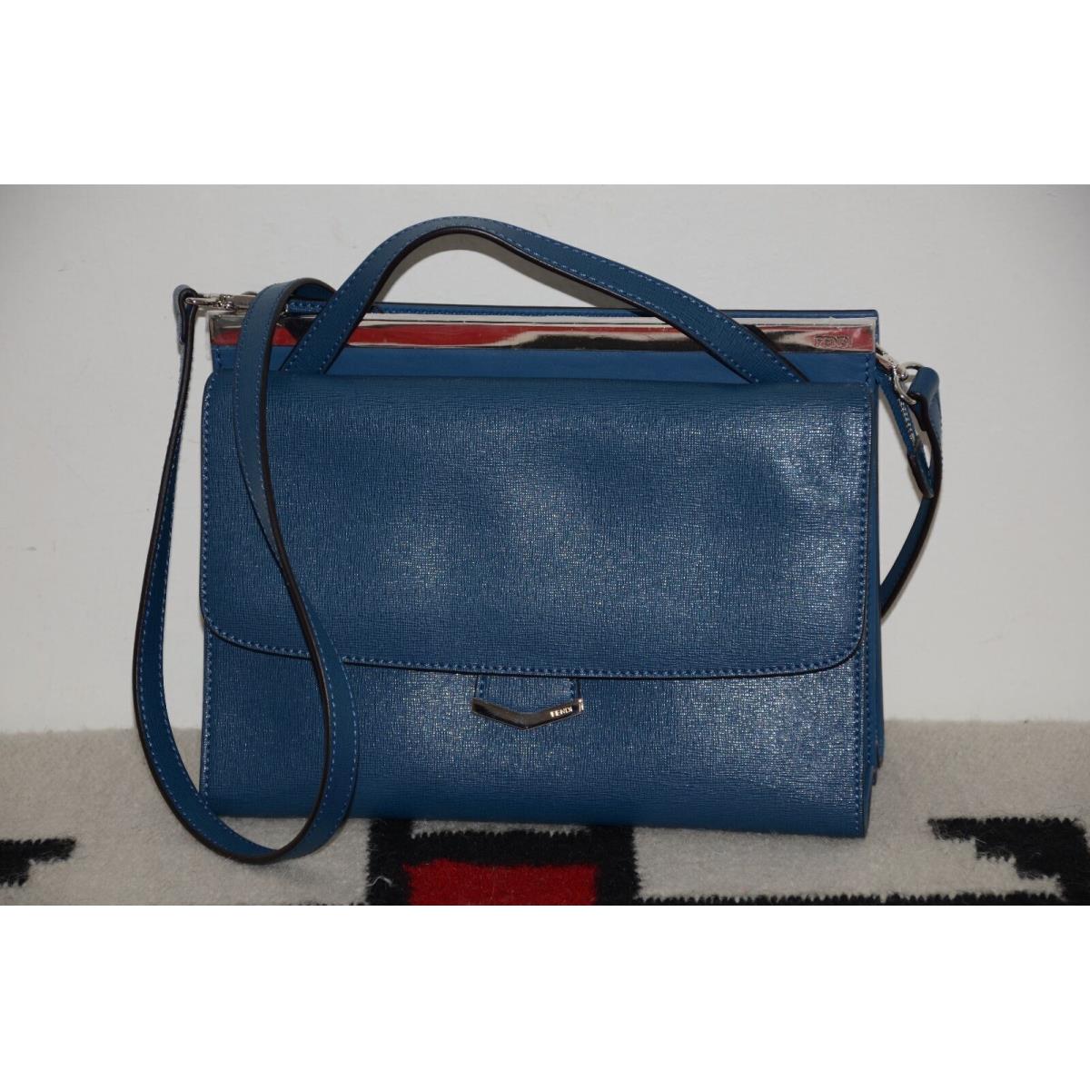 Fendi Made in Italy Jours Leather Shoulder Tote Bag