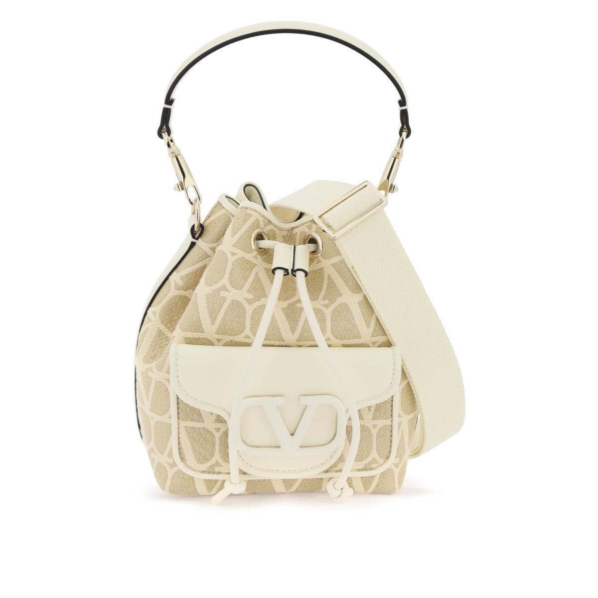 Valentino Garavani Loc Iconographer Toile Bucket Bag