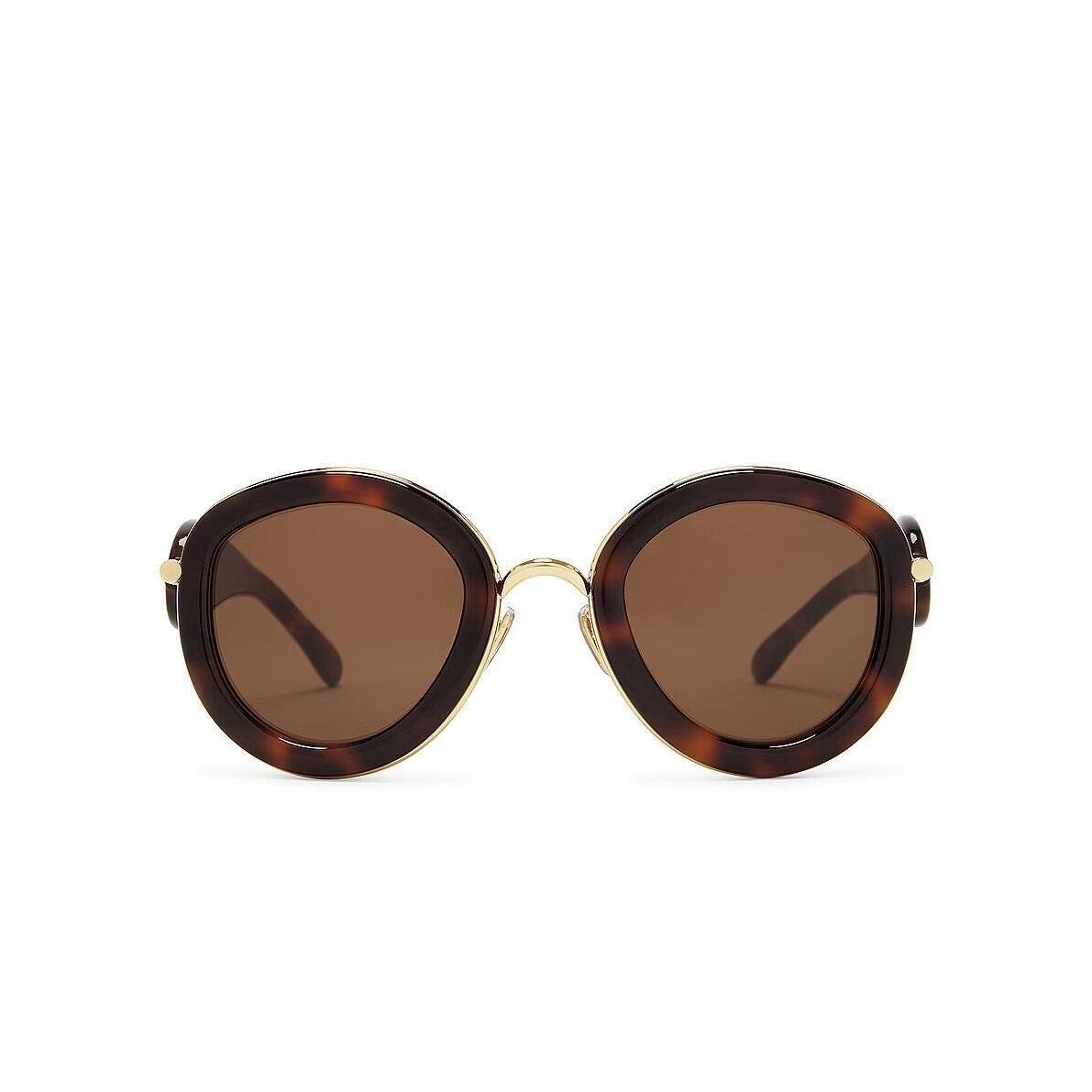 Loewe Round Sunglasses in Dark Havana Brown OS Womens Sunnies