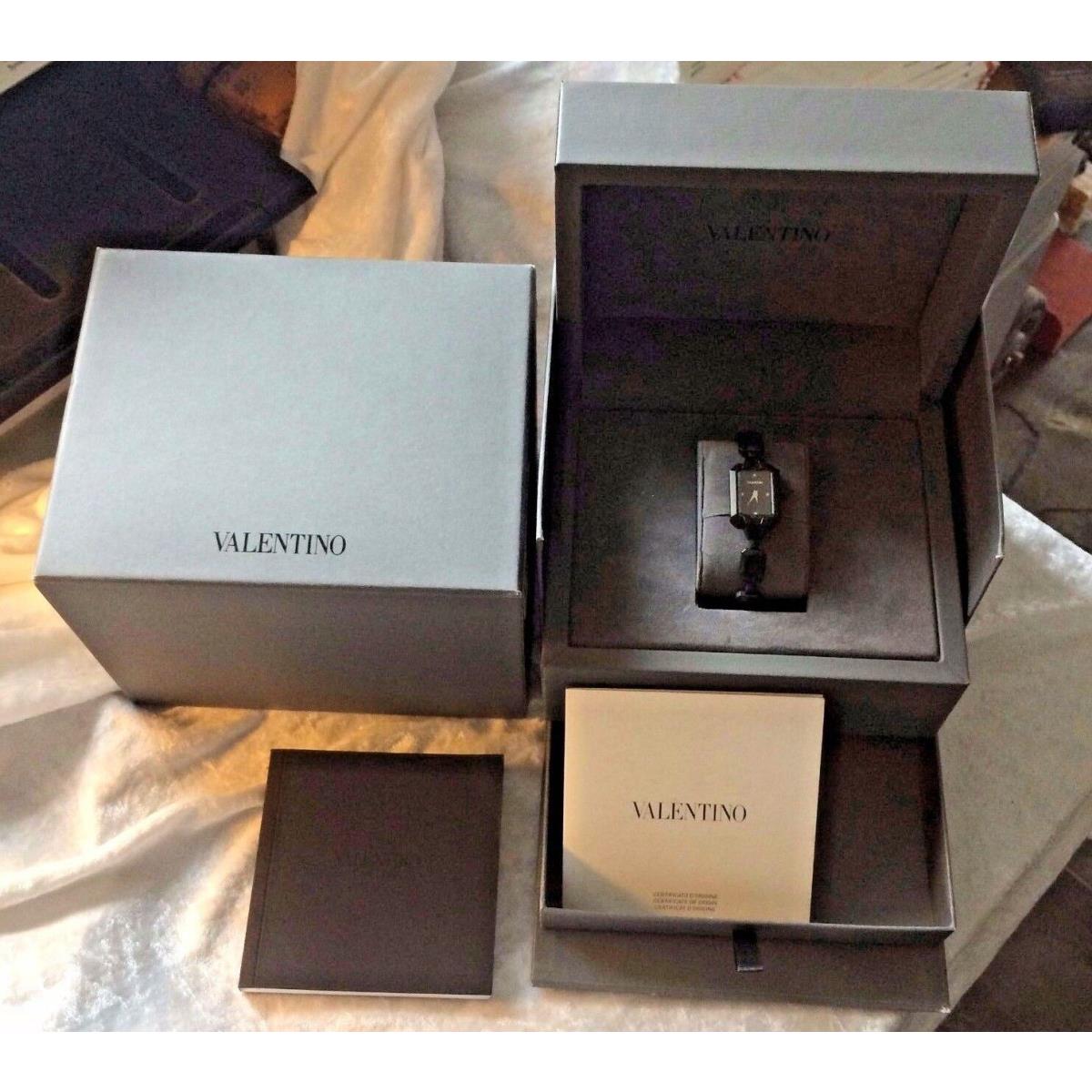 Valentino Women`s V60SBQ6809IS110 Minigemme Black IP Bracelet Watch