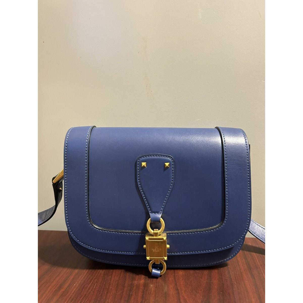 Valentino V`sing Royal Blue Leather Crossbody