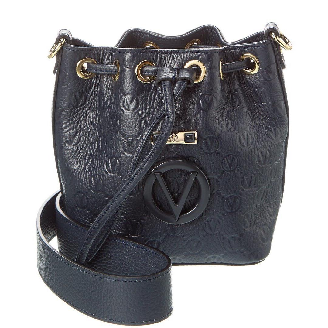 Valentino By Mario Valentino Jules Leather Bucket Bag Women`s Blue