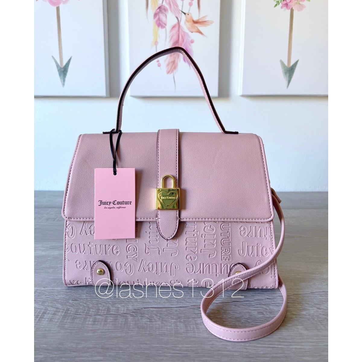 Juicy Couture Bag Lock N Heart Satchel- Dusty Blush Pink