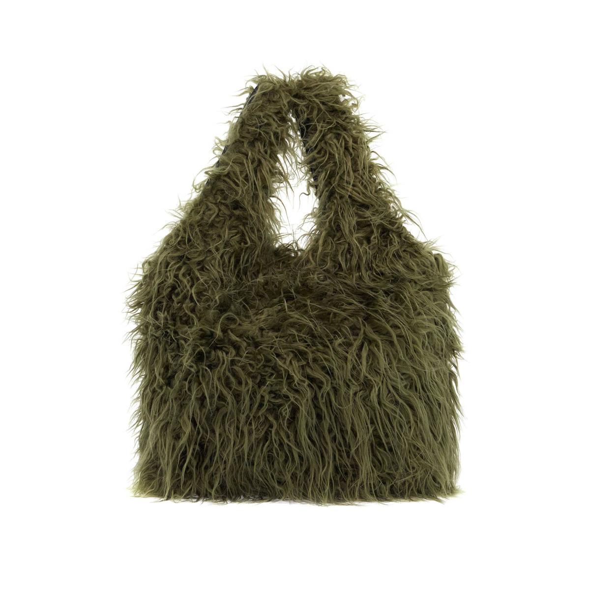 Dries Van Noten Eco Fur Tote Bag