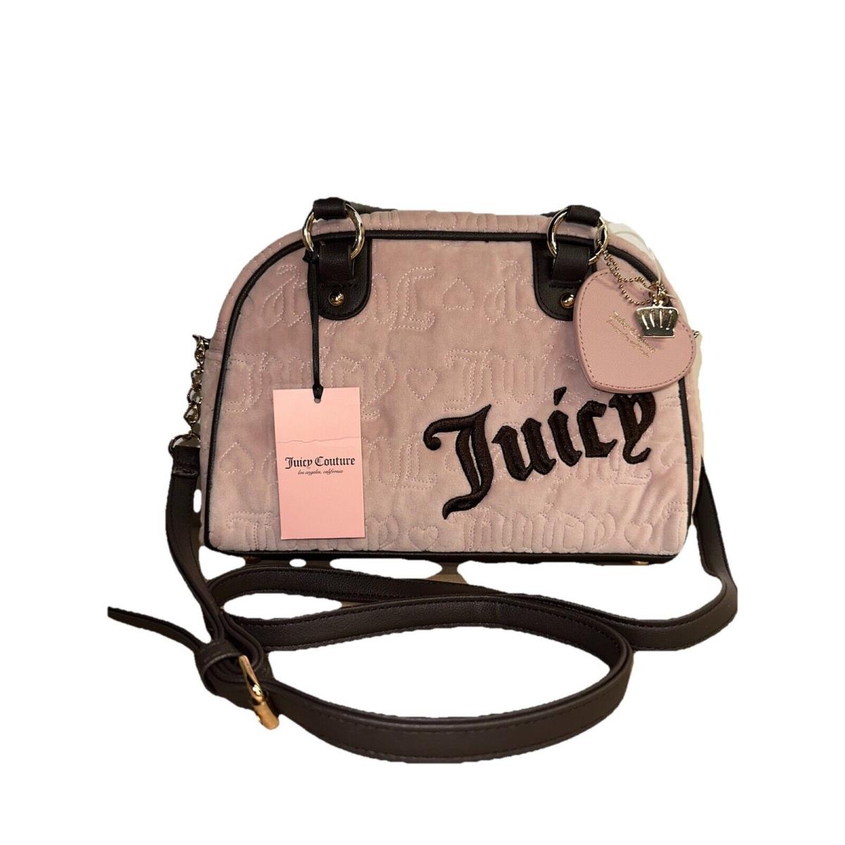 Juicy Couture Vintage Dreams Satchel Angel Chocolate Crossbody Pink Bag