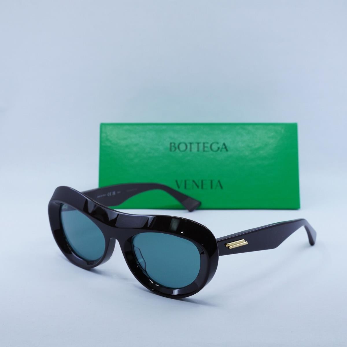 Bottega Veneta BV1284S 004 Fondant Brown/teal 54-21-145 Sunglasses