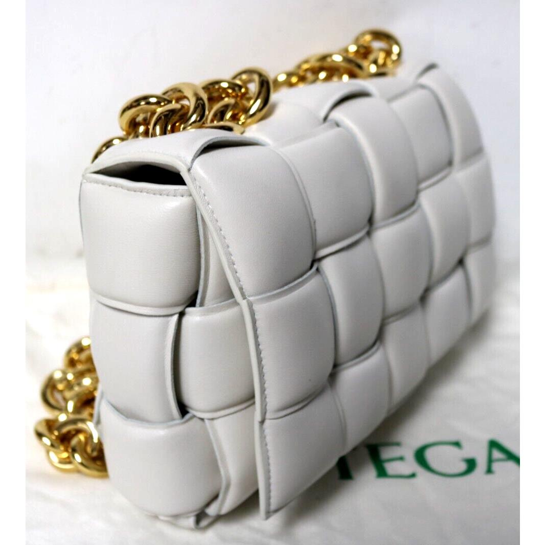 Bottega Veneta Cassette Chain Crossbody Bag with Gold Hardware