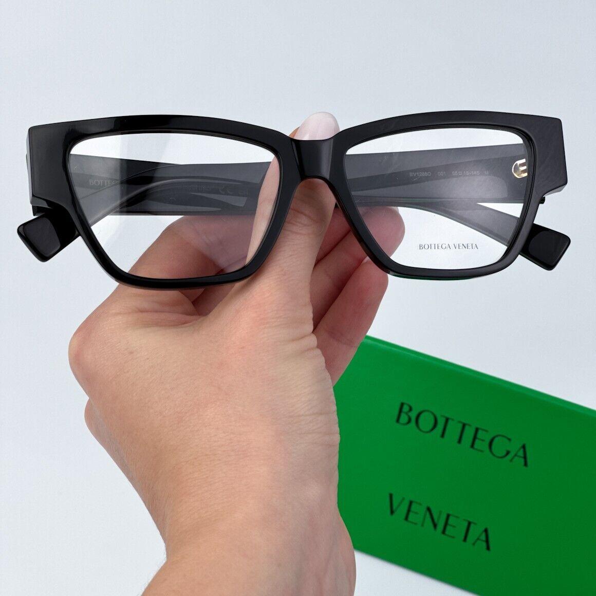 Bottega Veneta BV1288O 001 Black Demo Cat Eye Unisex Eyeglasses