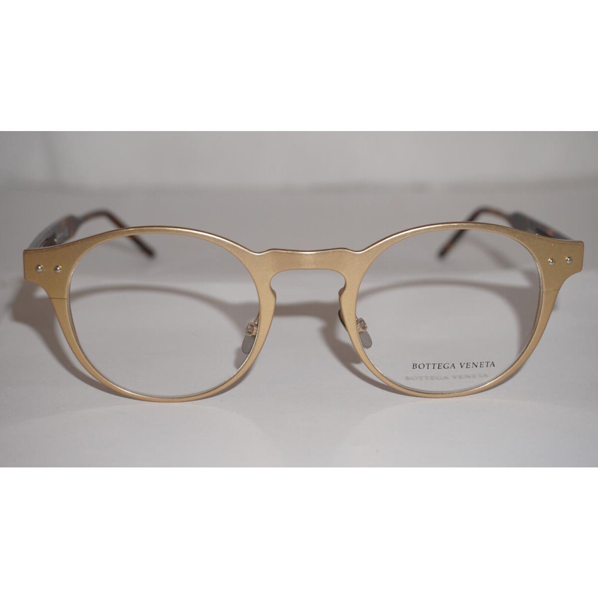 Bottega Veneta Eyeglasses Round Gold Havana BV0180O 003 48 23 150