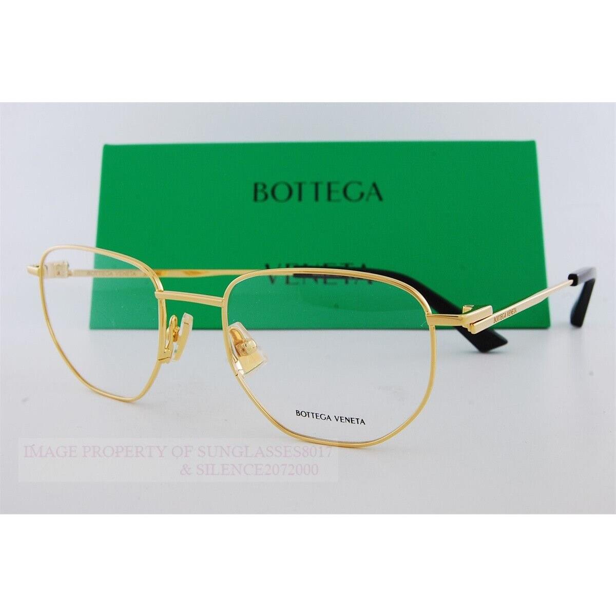 Bottega Veneta Eyeglass Frames BV 1301/O 001 Gold For Men Women 50mm