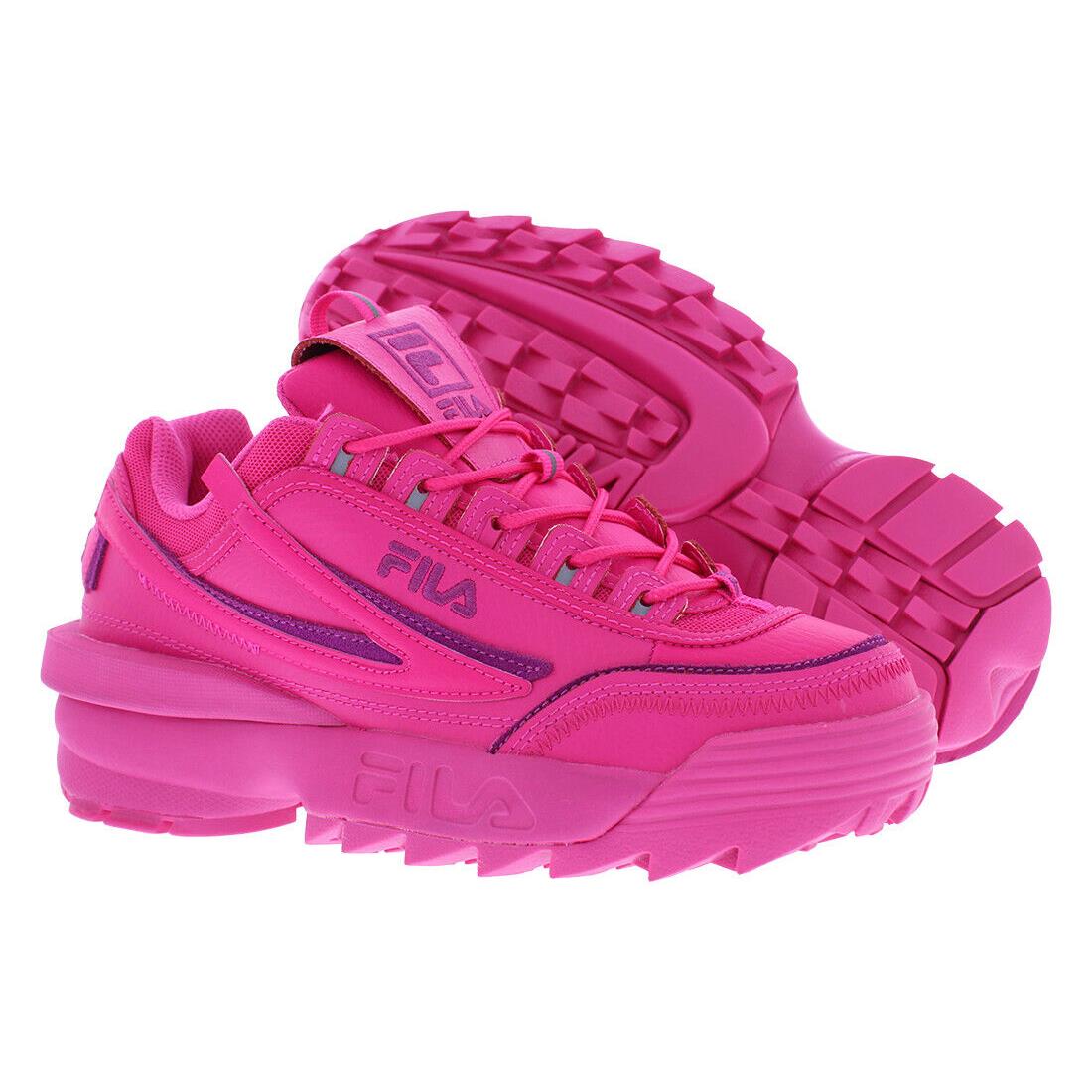 Fila Disruptor II Exp Womens Shoes Size 9.5 Color: Pink Glo/fila Fuschia/pink - Pink Glo/Fila Fuschia/Pink Glo, Main: Pink