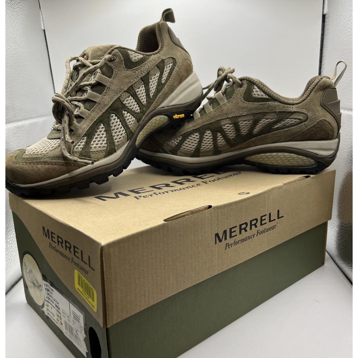 Merrell Siren Hiking Shoes Women s Size 7 US Waterproof Desert Sage