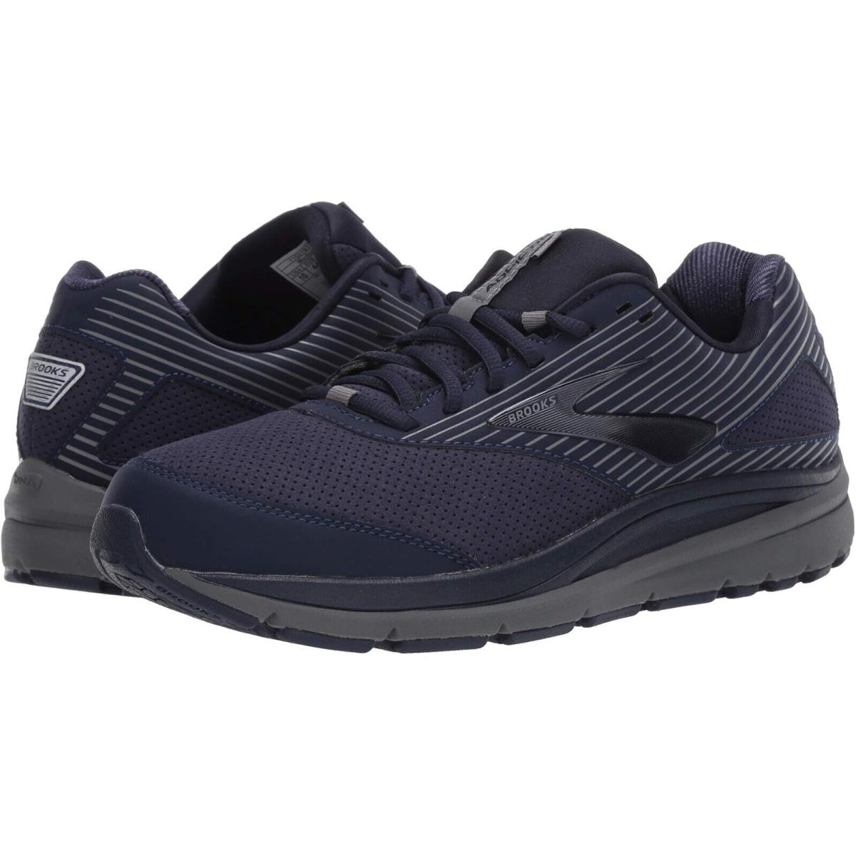 Brooks Z7911 Mens Navy Addiction Walker Suede Sneakers Size 13 M