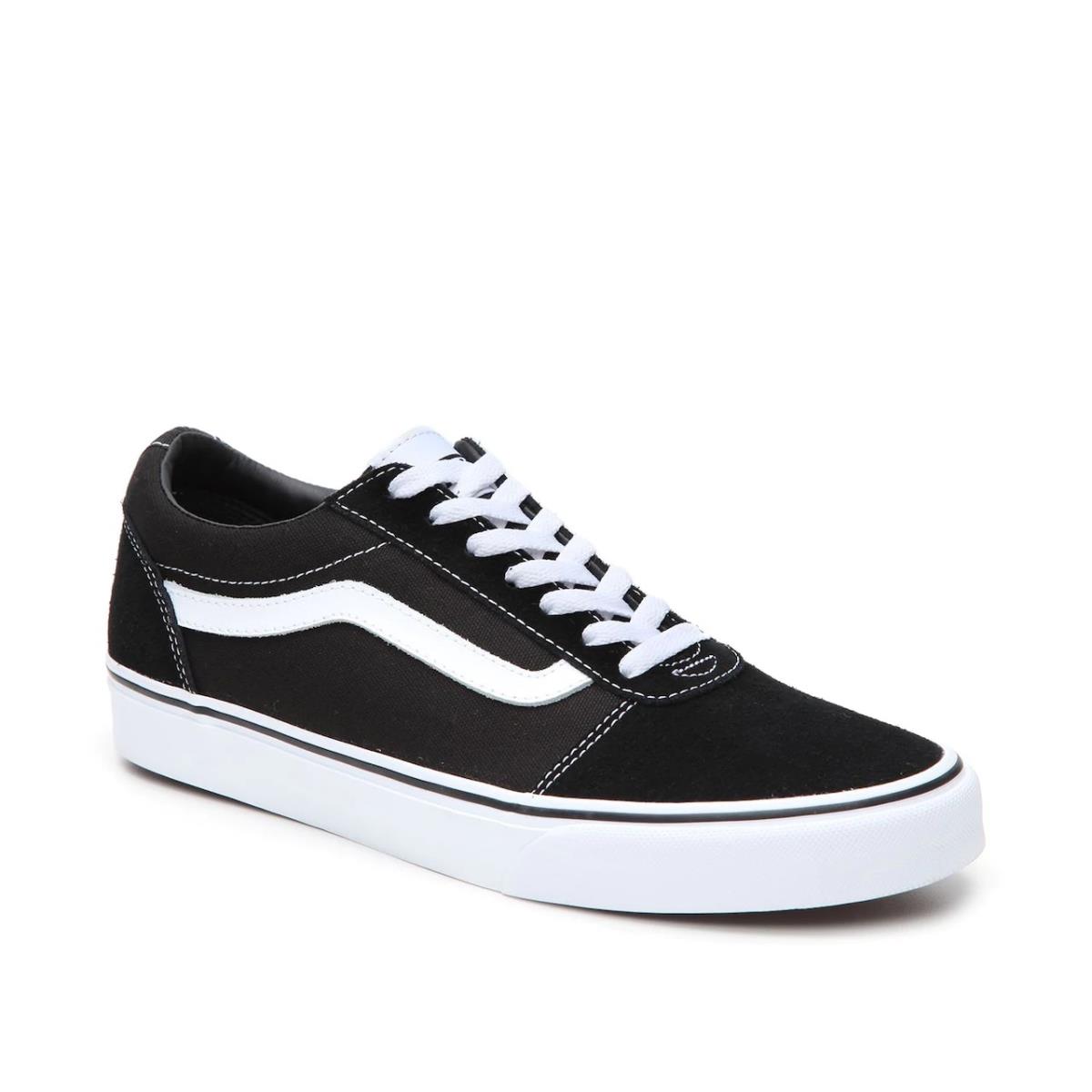 Woman`s Sneakers Vans Ward Lo Suede Sneaker Black/White