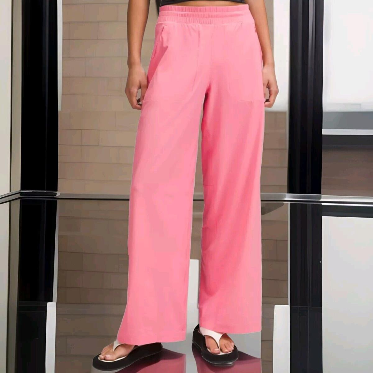 Lululemon Swift Mid-rise Wide-leg Pant Full Length Sakura Pink Size 6