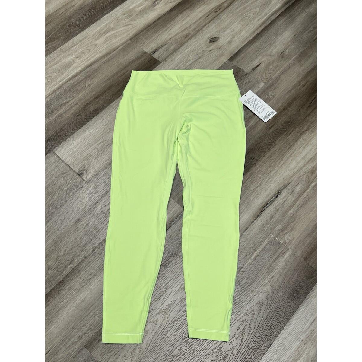 Women`s Lululemon Align HR Pants Electric Lemon Yellow Leggings Size 14