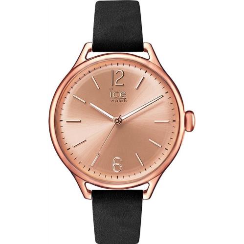 Women`s Ice-watch Icetime Black Band Rose Dial Watch ICE-013052