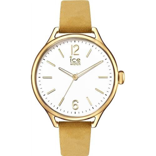 Women`s Ice-watch Icetime Tan Band White Dial Watch ICE-013060