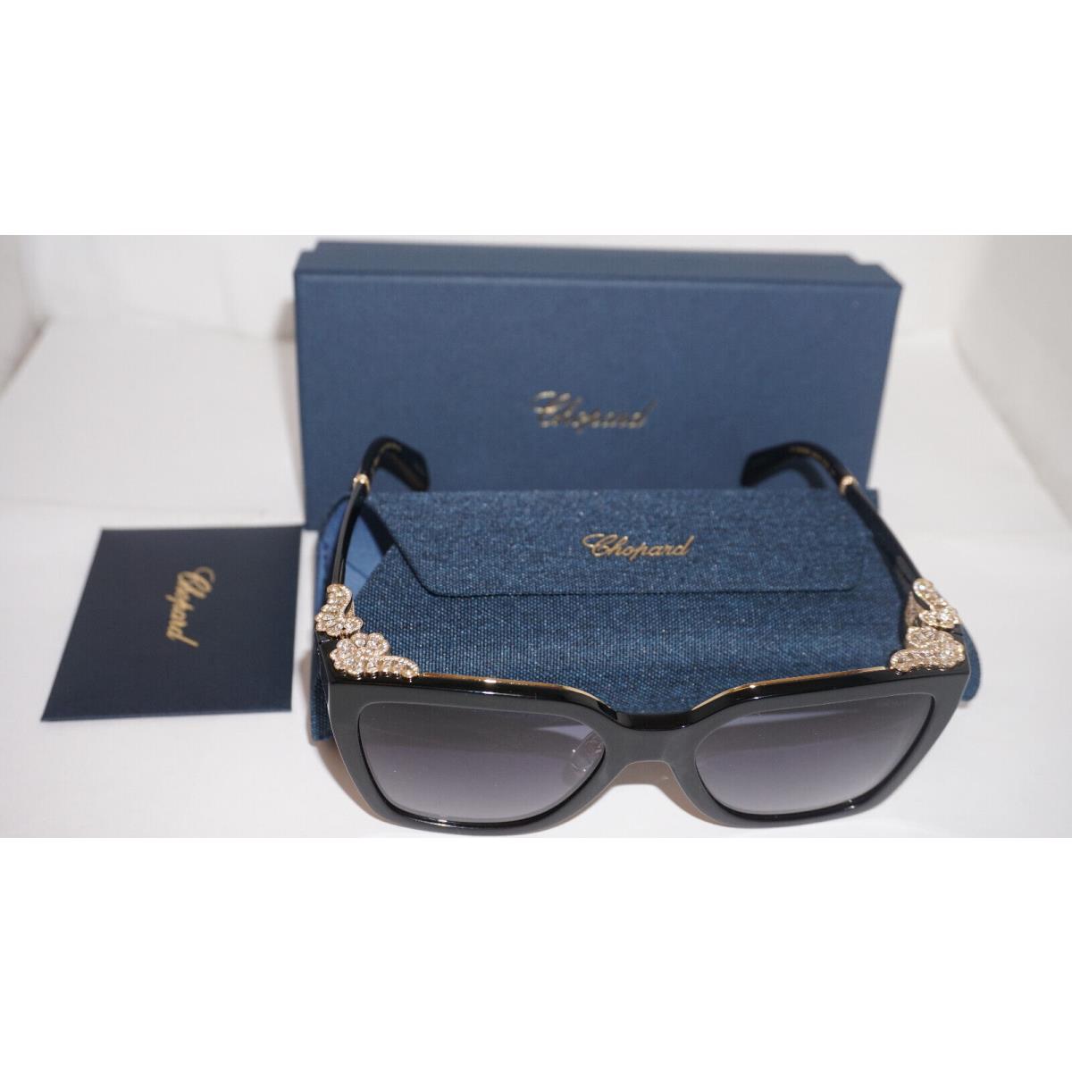 Chopard Sunglasses Gold Crystal Black Limited 500 SCH330S 0700 56 19 140