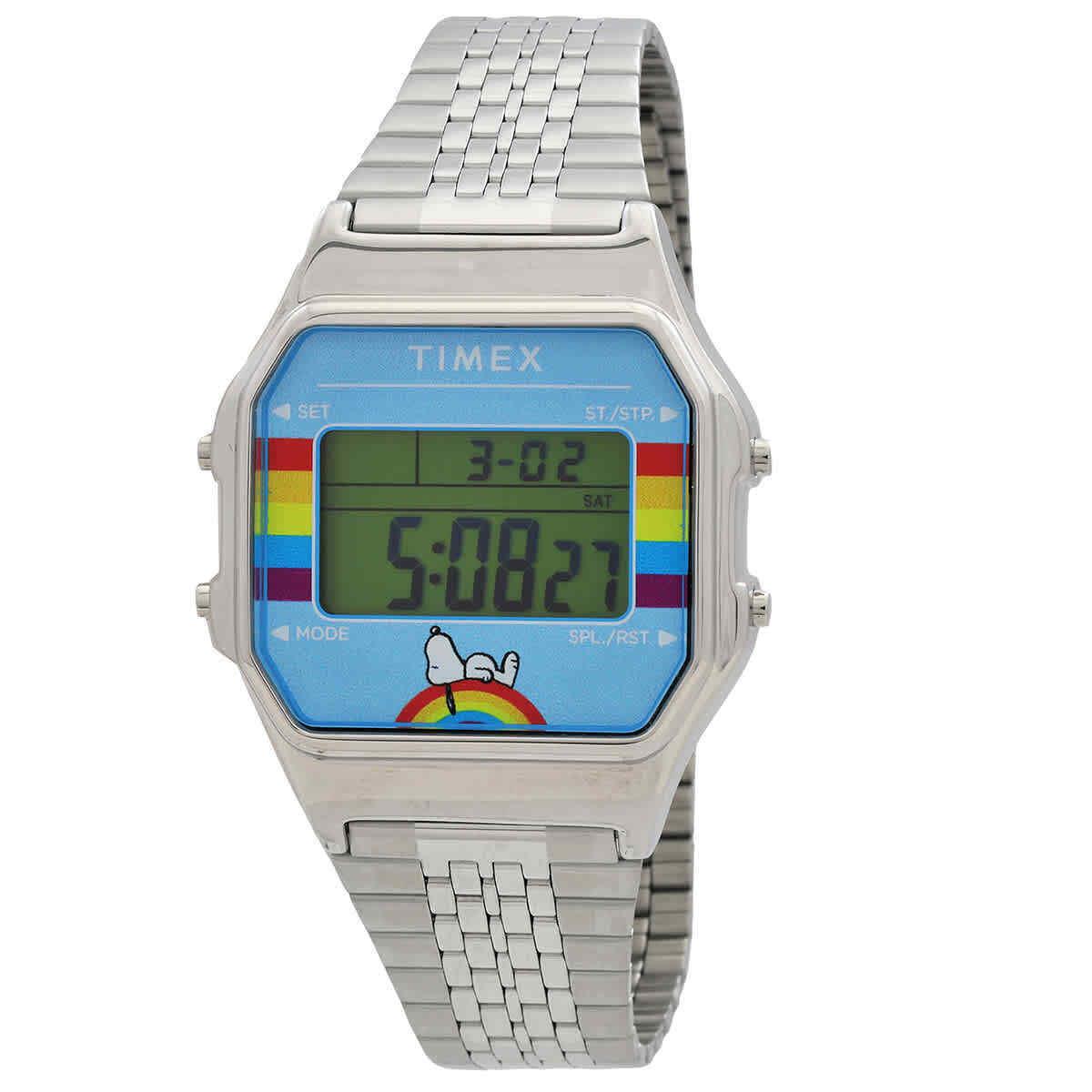 Timex T80 X Peanuts Alarm Quartz Digital Unisex Watch TW2V61300