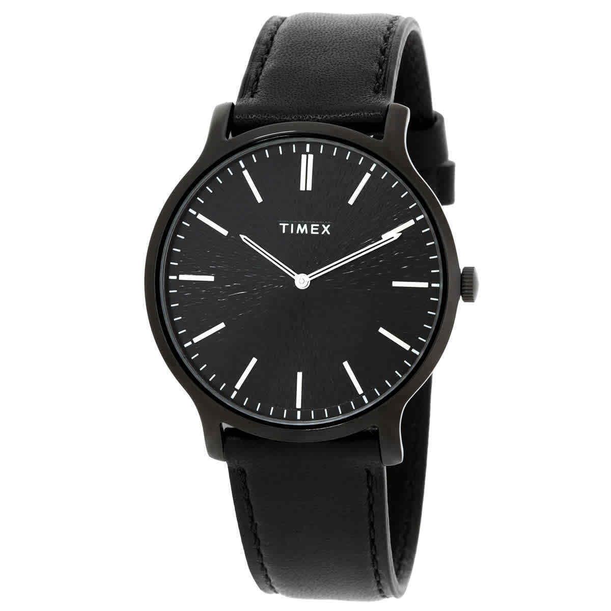 Timex Gallery Quartz Black Dial Men`s Watch TW2V43600VQ