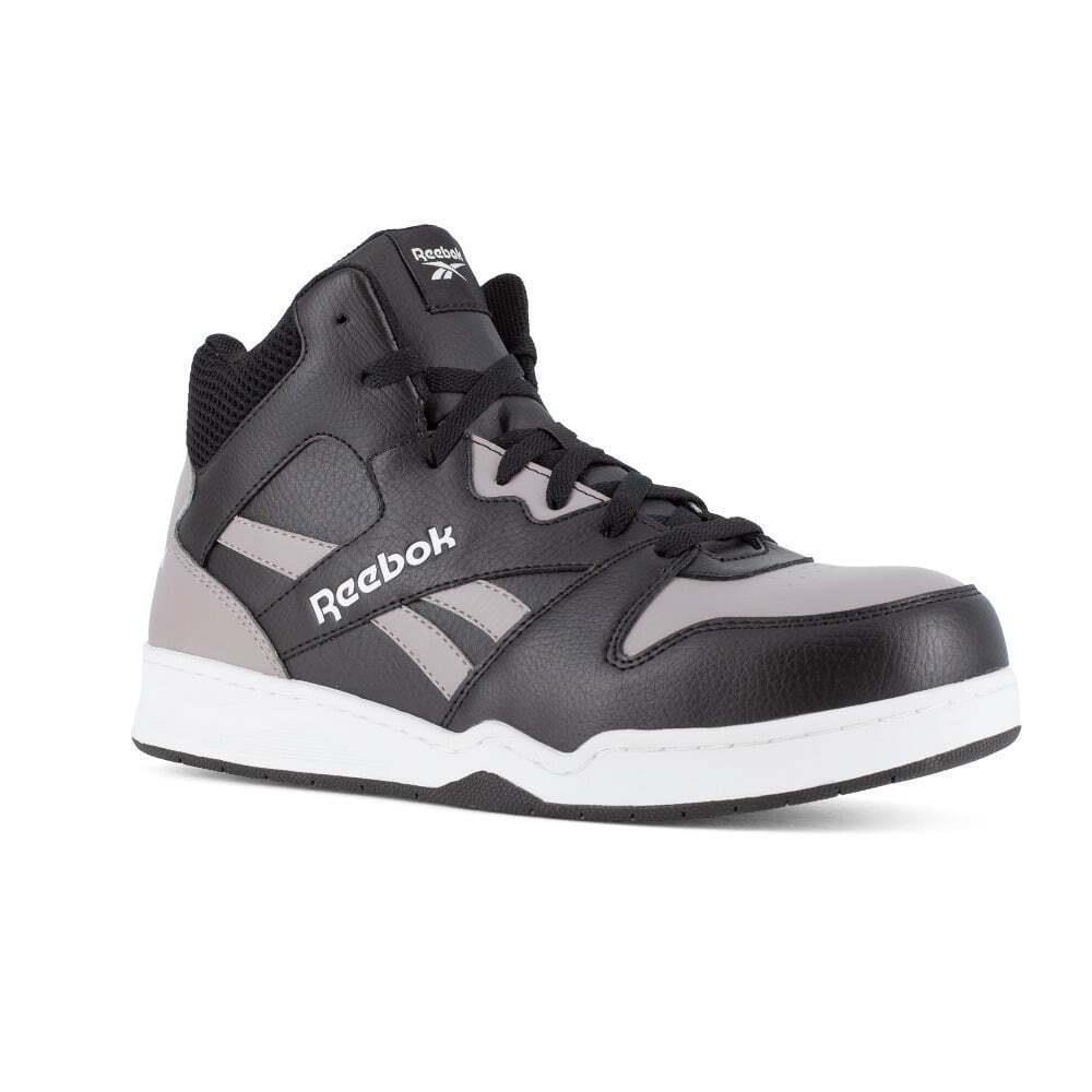 Reebok Work Mens High Top Athletic Shoe Grey/black Composite Toe Rb4500 Esd - Grey