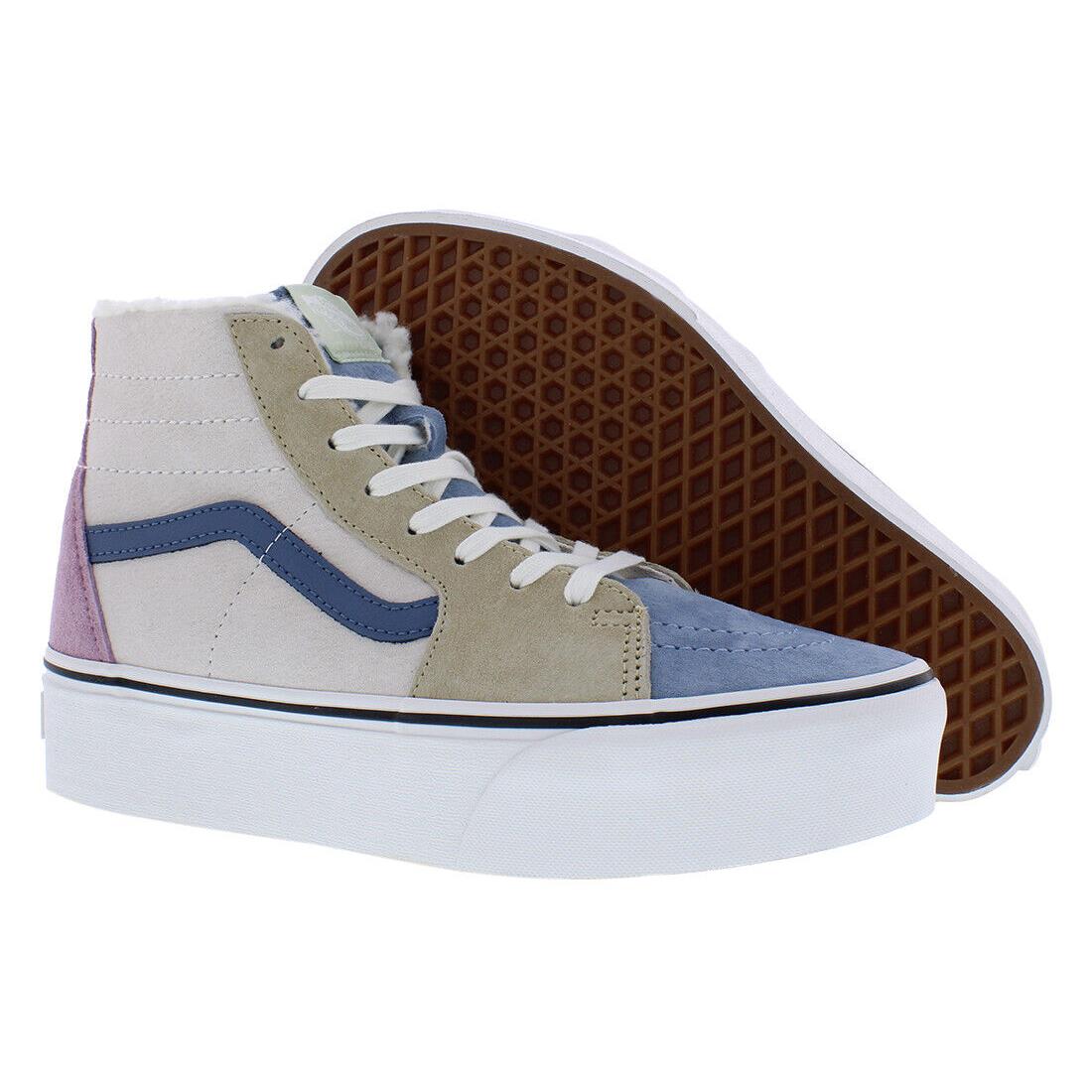 Vans Sk8 Hi Tapered Unisex Shoes Size 8 Color: Pig Suede/sherpa Multicolored