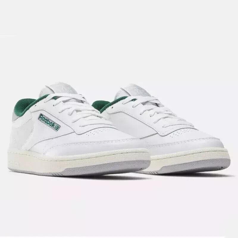 Reebok Club C 85 100032970 Sneakers Men`s White Green Lifestyle Shoes FD252