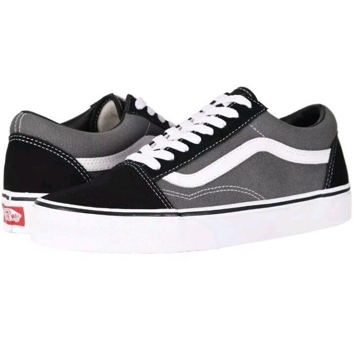 Vans Men`s Old Skool Sneaker Black/pewt Sz_9.5 Women/8 Men_black/pewter