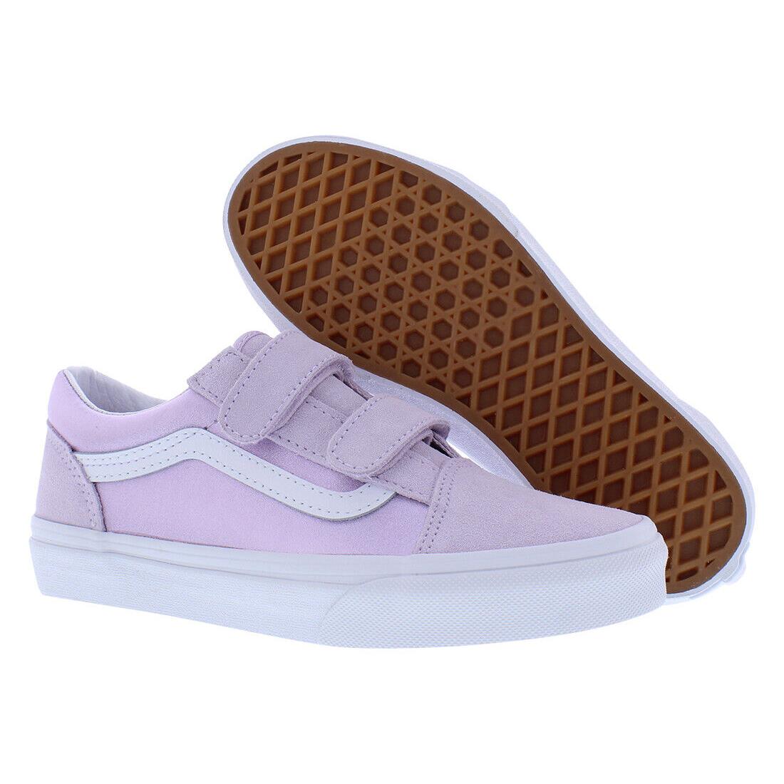 Vans Old Skool V PS Girls Shoes Size 3 Color: Metallic Lavender