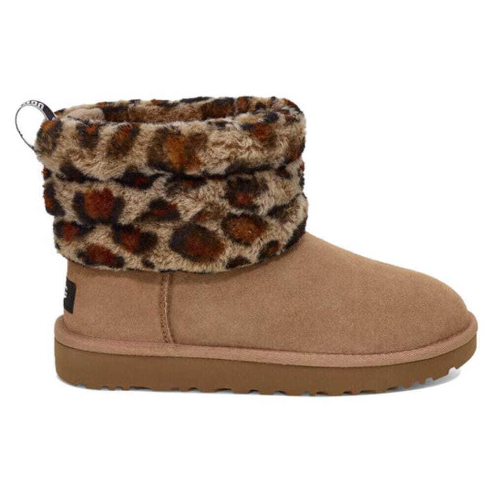 Ugg Fluff Mini Quilted Leopard Leopard Brown W-1105358-AMP Women`s