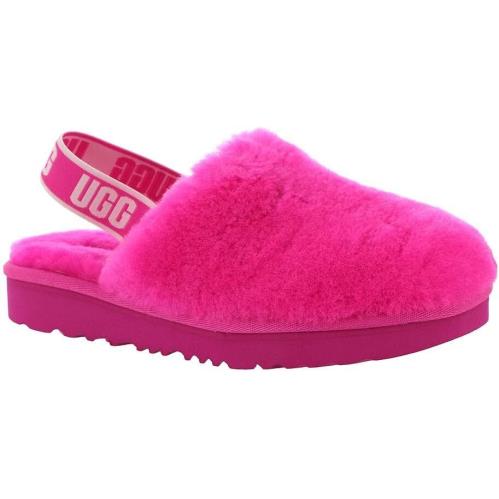 Ugg Fluff Yeah Clog Big Kids Youth Girls Slide Slipper Shoes Hot Pink