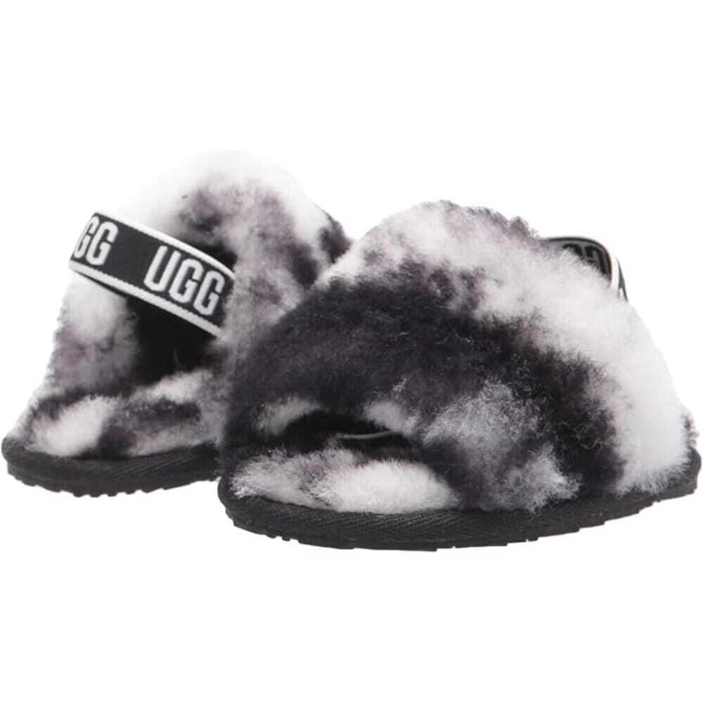 New UGG Fluff Yeah store size 10 Marble Black & White