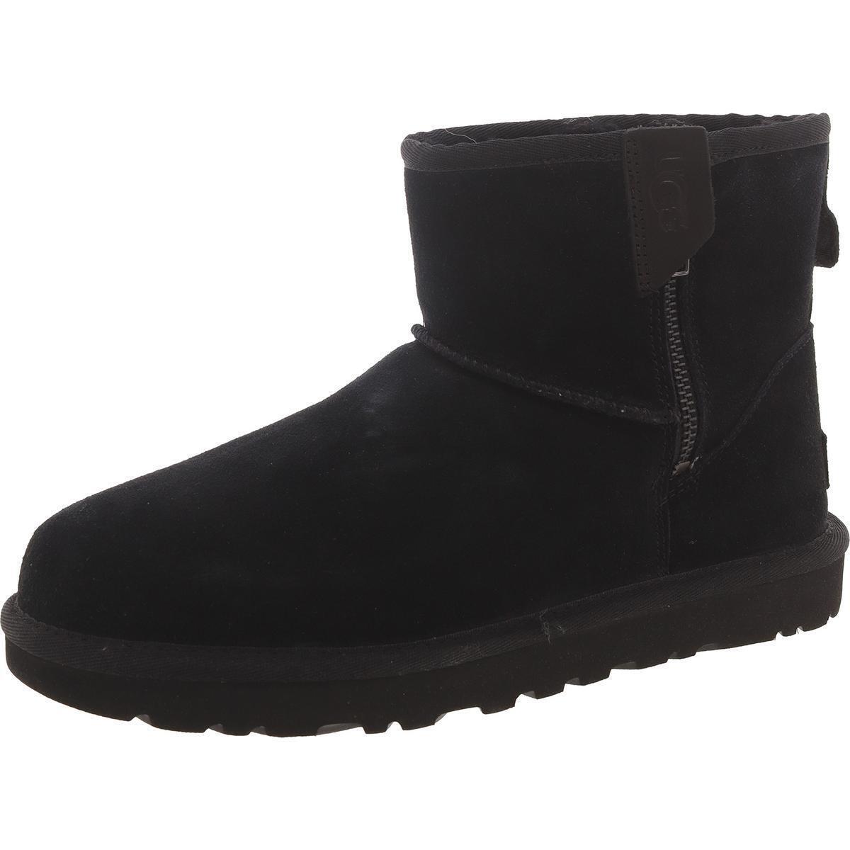 Ugg Womens Classic Mini Bailey Zip Suede Winter Snow Boots Shoes Bhfo 0349