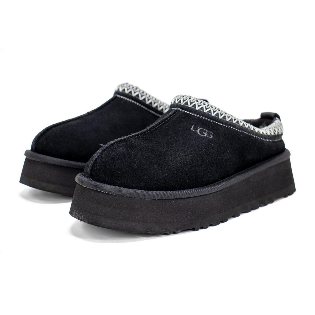 Ugg Australia Women`s Tazz Suede Comfort Slipper with Platform Sole Black