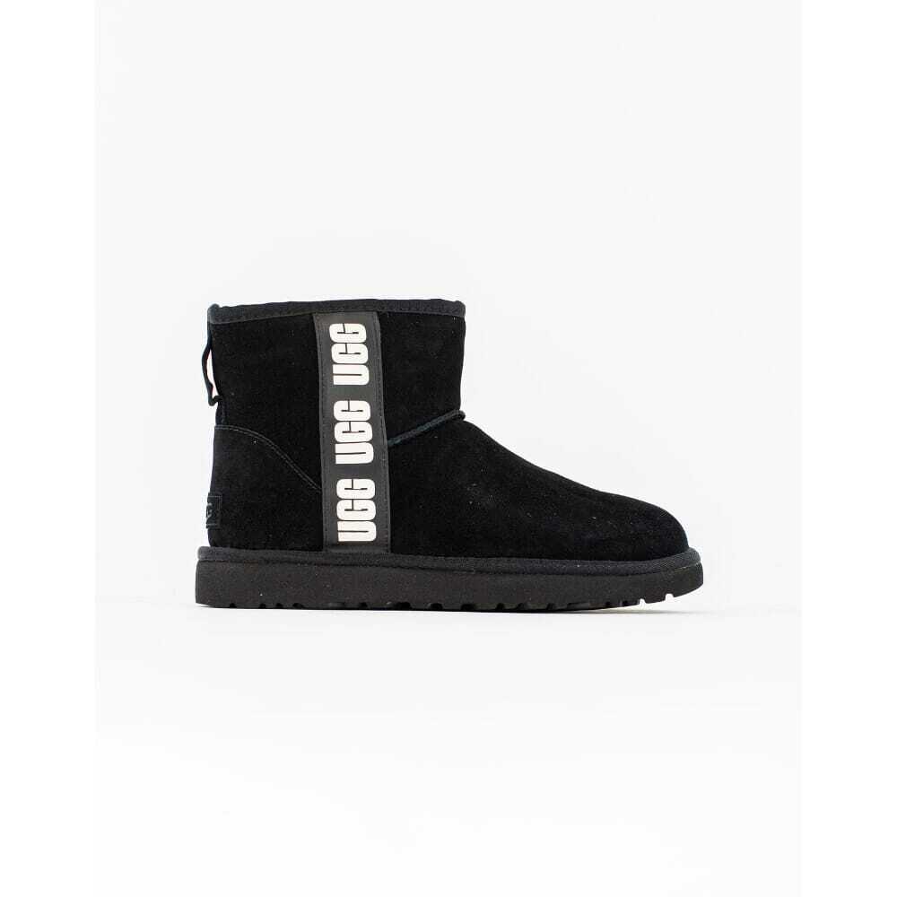 Ugg Classic Mini Side Logo Black/white W-1122558-BWHT Women`s