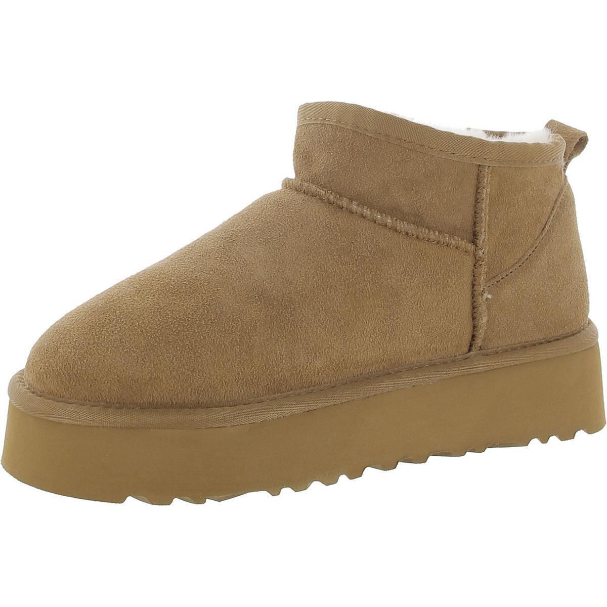 Ugg Womens Classic Ultra Mini Platform Suede Sherpa Ankle Boots Shoes Bhfo 7046