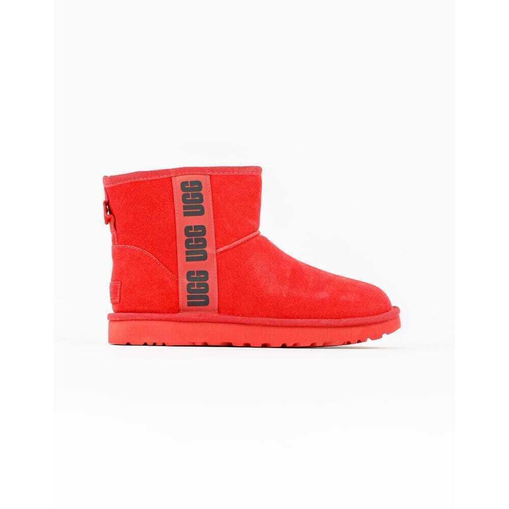 Ugg Classic Mini Side Logo Samba Red/black W-1122558-SRBCK Women`s