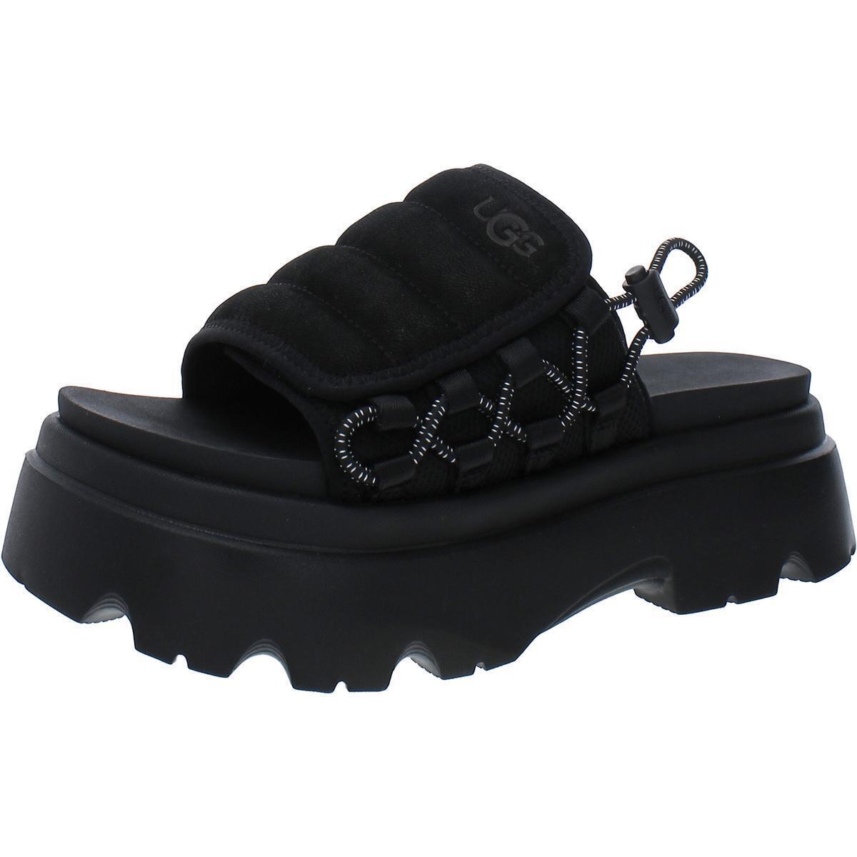 Ugg Womens Callie Open Toe Slip On Heels Flatform Sandals Shoes Bhfo 3510 Black