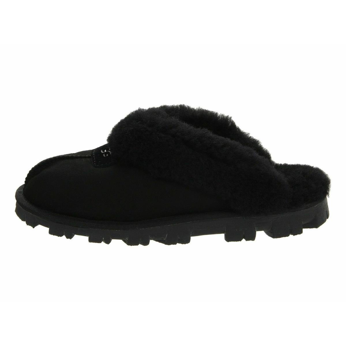 Women`s Shoes Ugg Coquette Sheepskin Slide Slippers 5125 Black