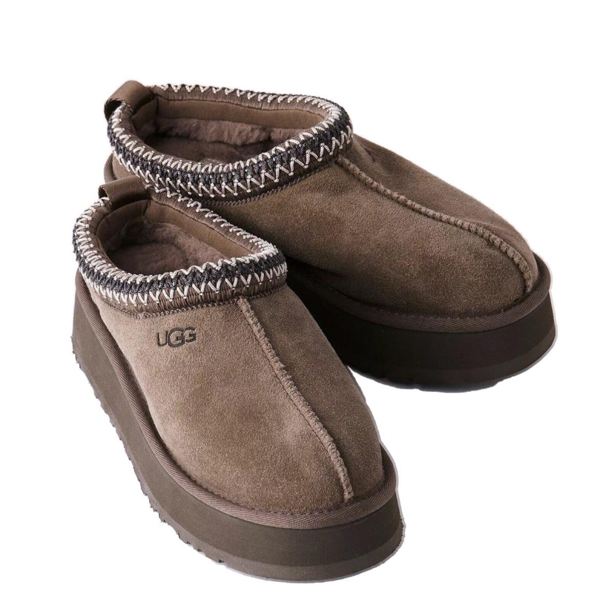 Ugg Brand Women`s Tazz Platform Slipper Shoes Hickory