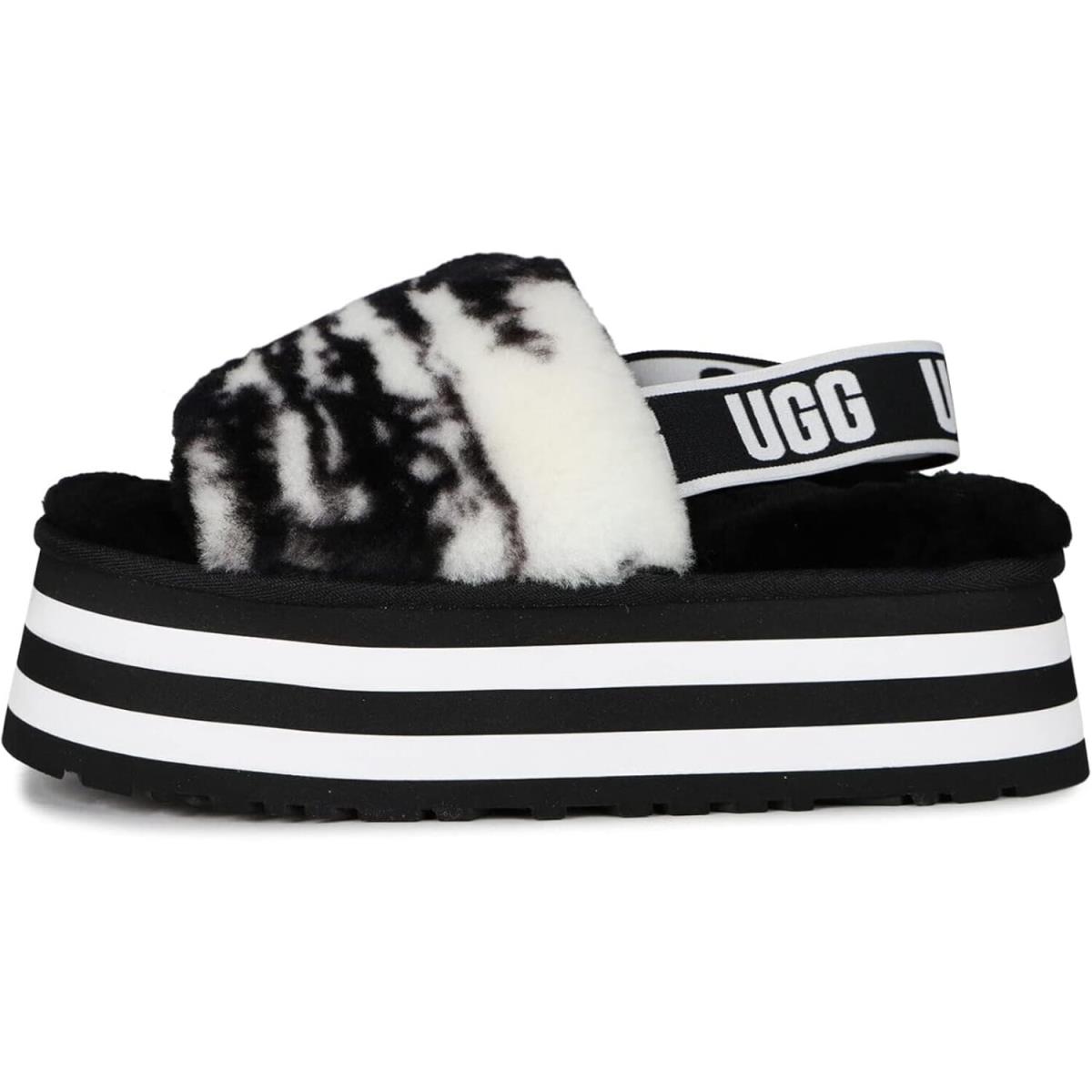 Ugg Disco Marble Slide Black/white 1122032-W-BLK Women`s Black