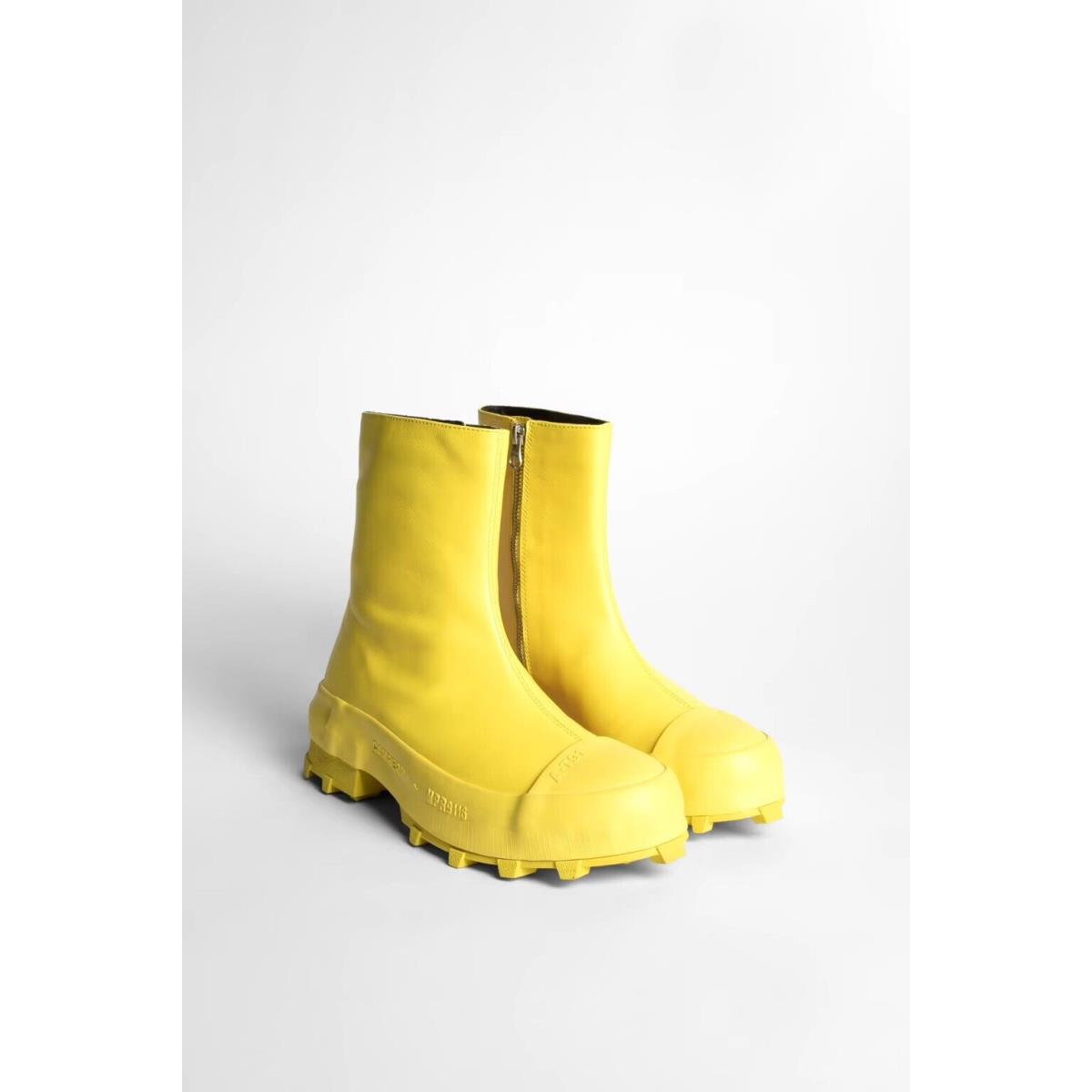 Camper Leather Traktori Bootie In Yellow Sz EU 39 US 6 UK 5.5