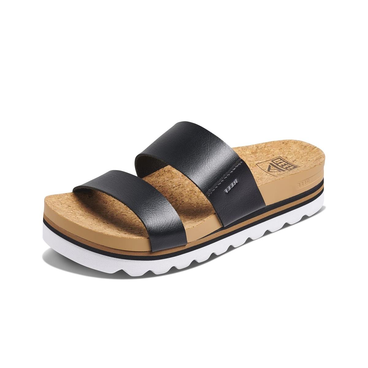 Reef Women`s Cushion Vista Hi Sandal Black